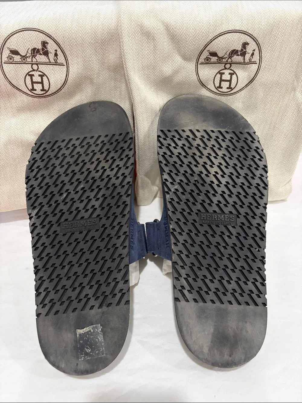 Hermes unisex Chypre Slide Sandals, size 40